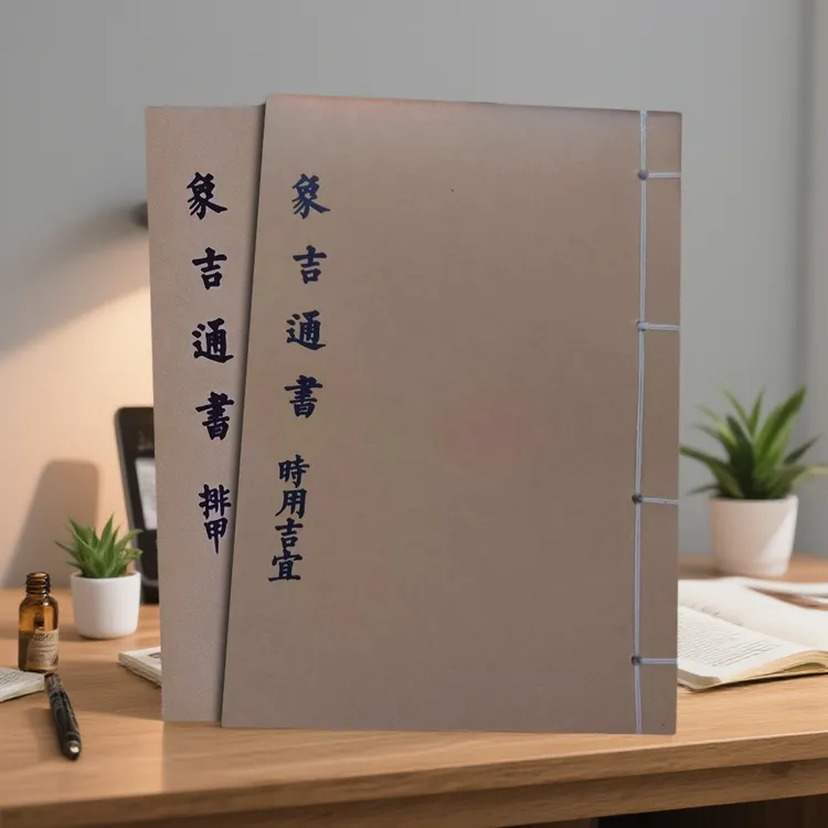 线装象吉通书之排甲时用吉宜2册套装经典古籍书籍