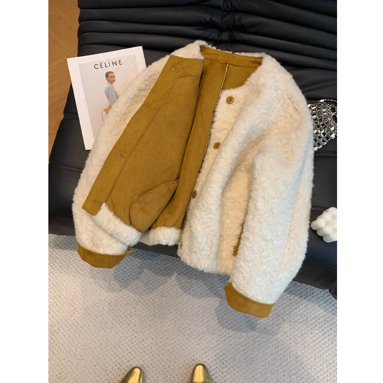 2025秋冬季新款复古老钱风气质女欧货女装潮圈圈加棉棉服外套上衣