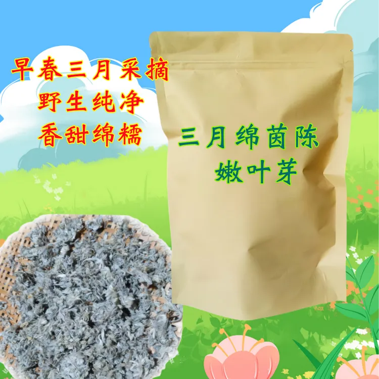 茵陈白蒿三月茵陈2025年新春采摘干品传统工艺制作