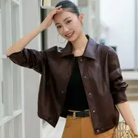 88116秋季短款皮衣冬季山机车夹克时尚韩版百搭上衣