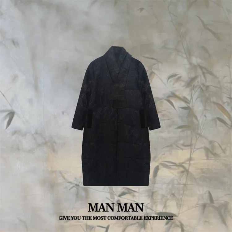 『墨染』满满出品-国风棉大衣25304冬款百搭保暖舒适中式气质显瘦