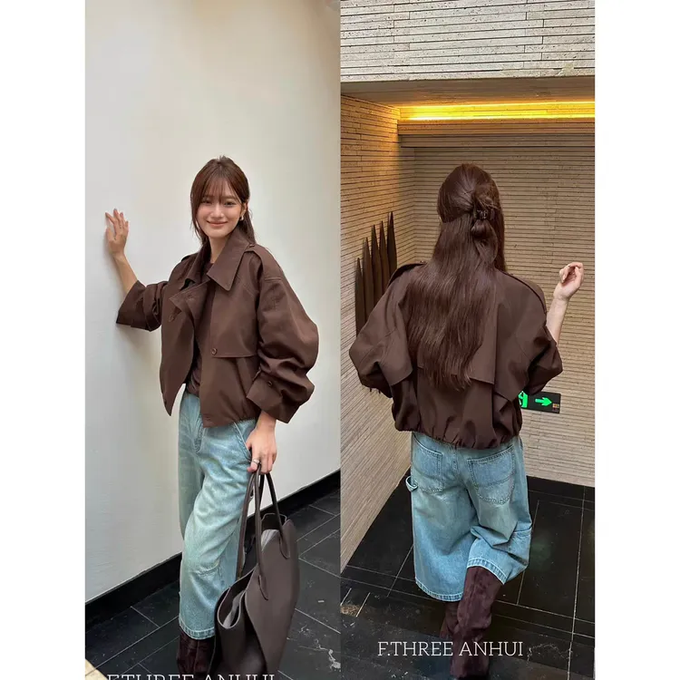 2025新款上新复古时髦美拉德早秋百搭短外套