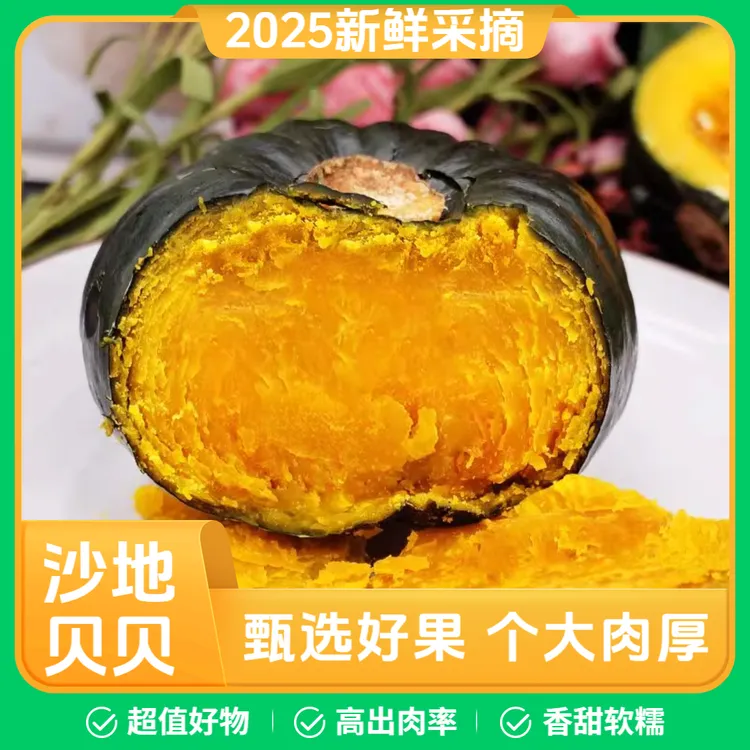 【坏果包赔】内蒙沙地贝贝南瓜粉糯香甜板栗味宝宝辅食身材管理粗粮