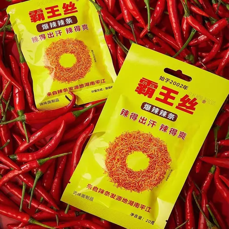 霸王丝爆辣劲爽经典童年口味辣条丝袋装即食解馋追剧网红儿时怀旧