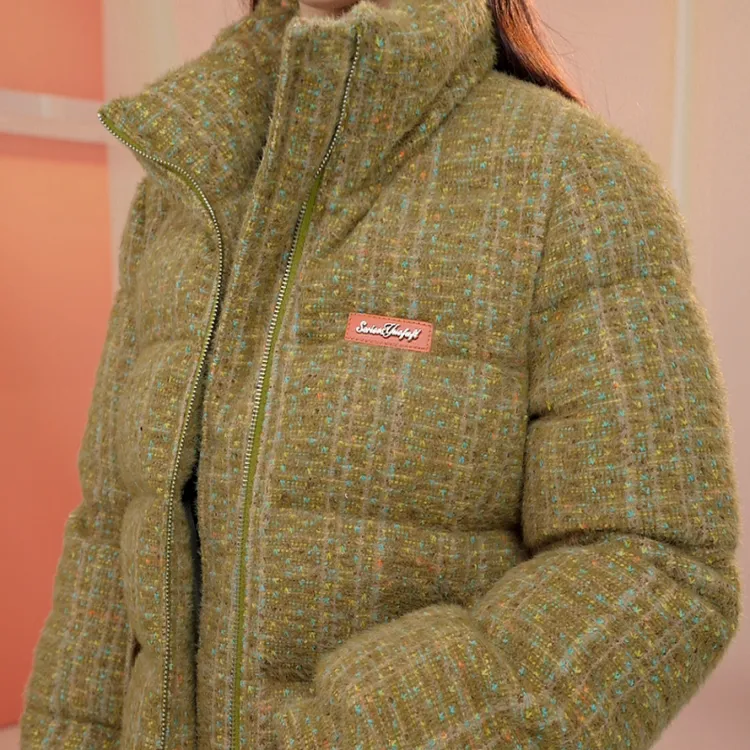 XCY03【出口】新款冬季高端时尚百搭羽绒服-香菜