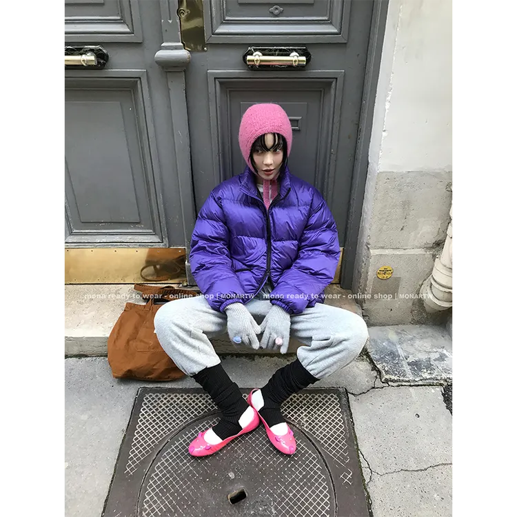 【Mona张绮贤】MONA 90白鸭绒 短款纯色羽绒服O125R10543