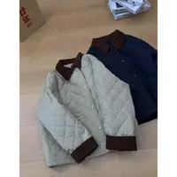 TY1 【miu系小菱格】经典撞色洋气简约小菱格棉衣（衣长62）