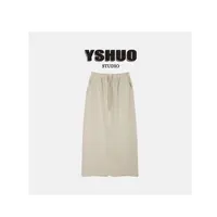 YSHUO【小暖炉半裙】韩系休闲松紧抽绳A版半身裙显瘦半裙 80116-1