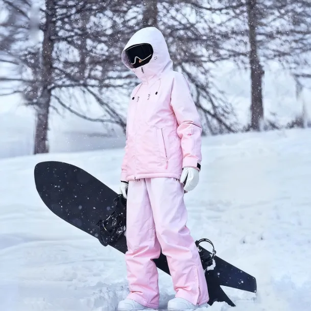 25新款3L滑雪服女男款渐变新款单板双板防风防水保暖加厚雪服套装