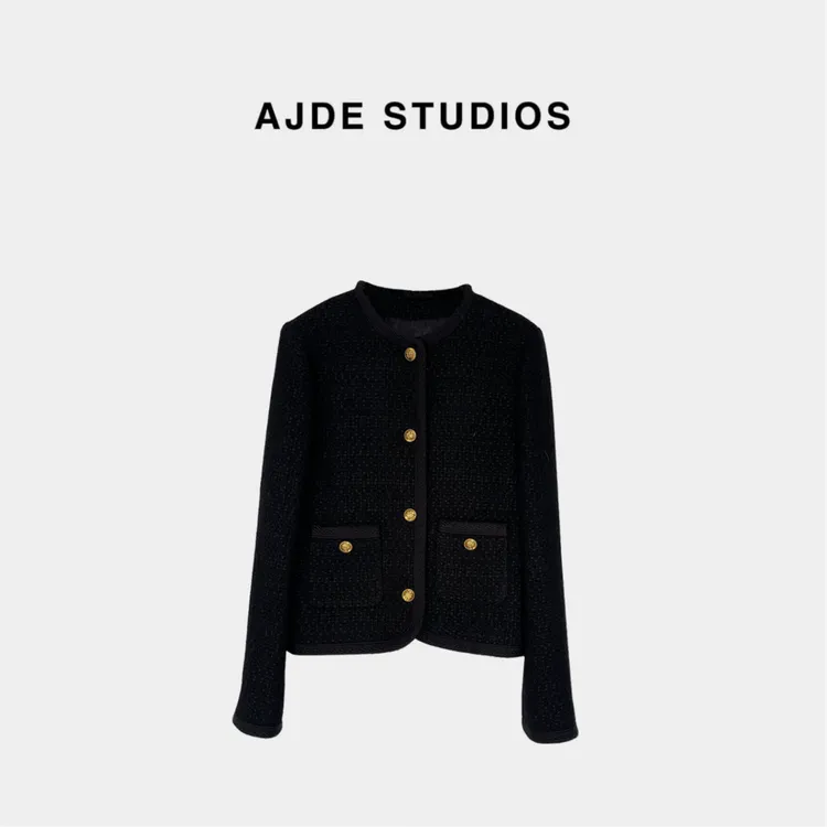 AJDE｜黑金粗花小香风 QZ