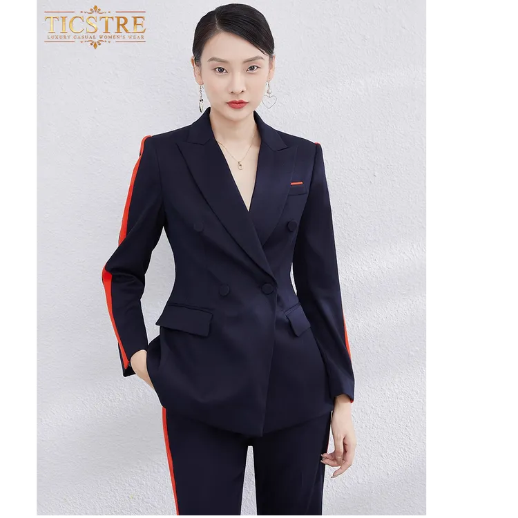 TICSTRE高端西装套装女气质西服外套商务总裁OL职业装秋季正装