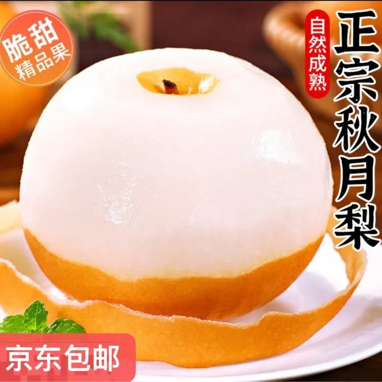山东正宗秋月梨脆甜多汁细嫩化渣当季新鲜水果