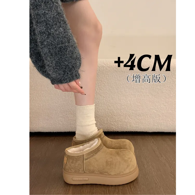 厚底小土豆勃肯雪地靴女款2025冬季新款爆款加绒加厚保暖面包棉鞋