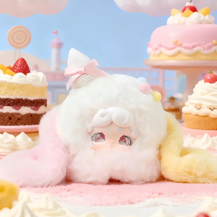 LuckyDeerNai晚安小兔绒绒冰盲盒潮玩公仔礼物挂件