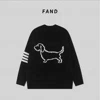FAND【T＋B小狗】秋款情侣装加厚针织时尚百搭套头外套毛衣