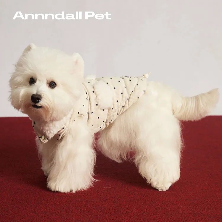 andall狗狗秋冬棉衣保暖马甲狗狗衣服新年衣服中小型犬