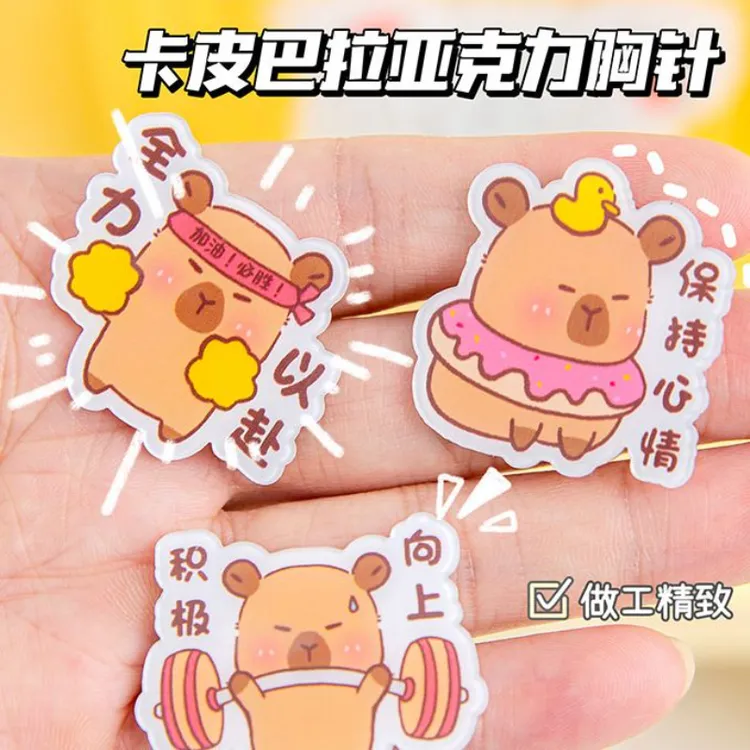 非金属亚克力胸针 可爱ins精致高颜值日系韩版甜美少女心百搭创意