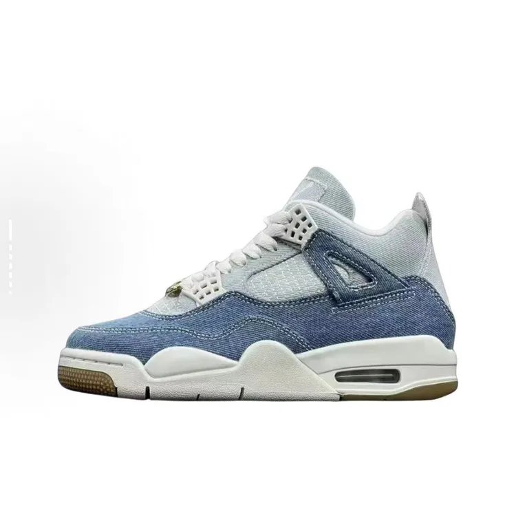 NIKE/耐克 AJ4 丹宁潮流复古篮球鞋 男女同款 流光风 IB6716100