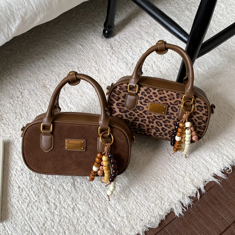 高级质感磨砂小包包女秋冬新款手提枕头包波士顿设计感通勤斜挎包