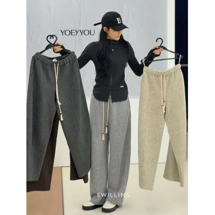YOEYYOU量感直身卫衣裤