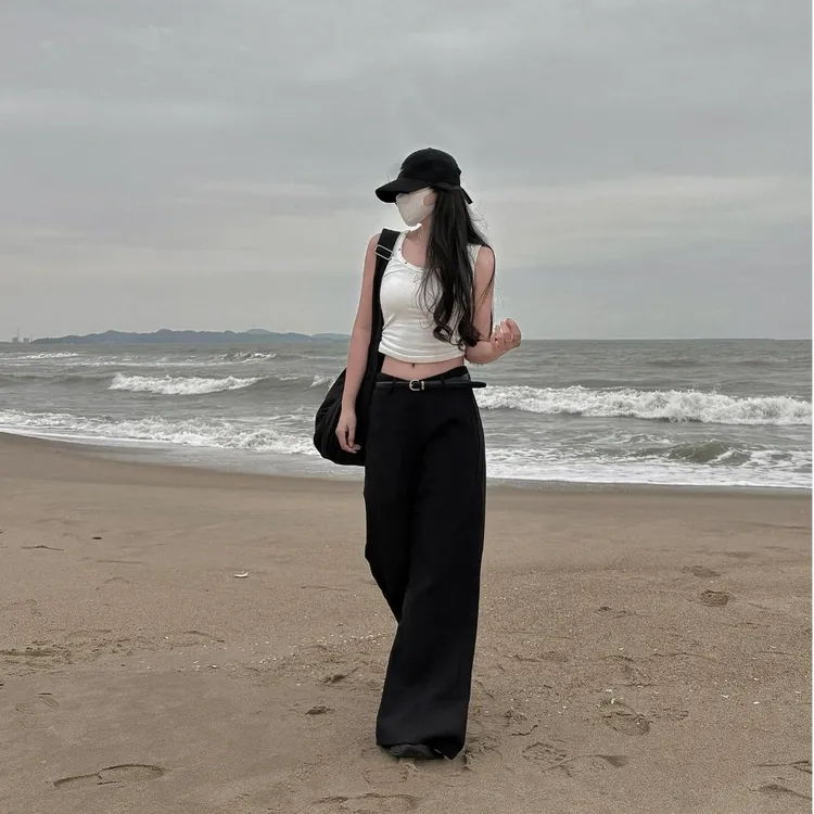 美式白色工字吊带背心女夏季内搭外穿设计感小众修身显瘦辣妹上衣