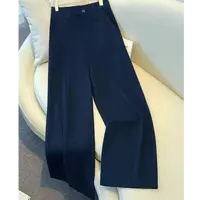 牛仔裤女秋季新款高腰宽松显瘦直筒阔腿裤#25306
