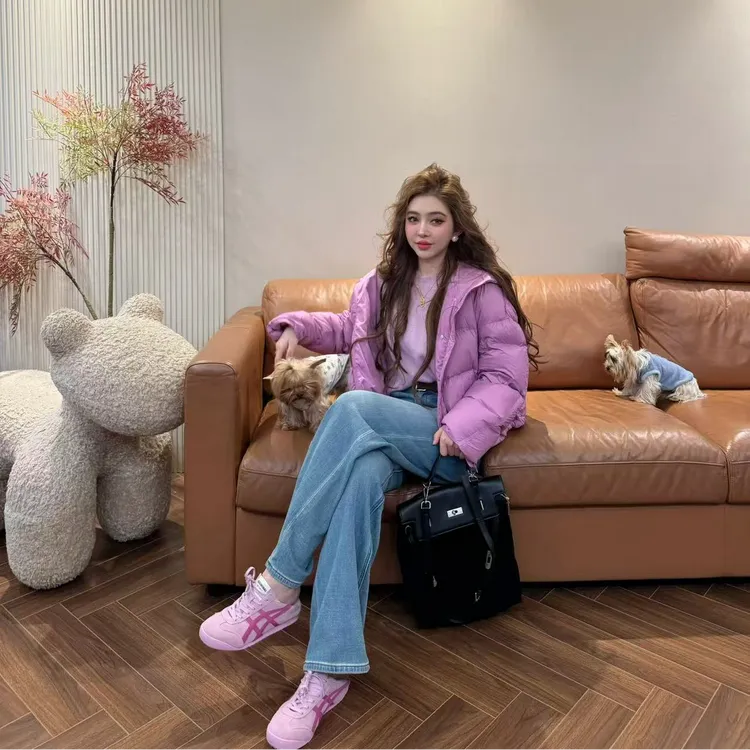 K13 潮流云朵软绵泡芙连帽羽绒外套 EK1302