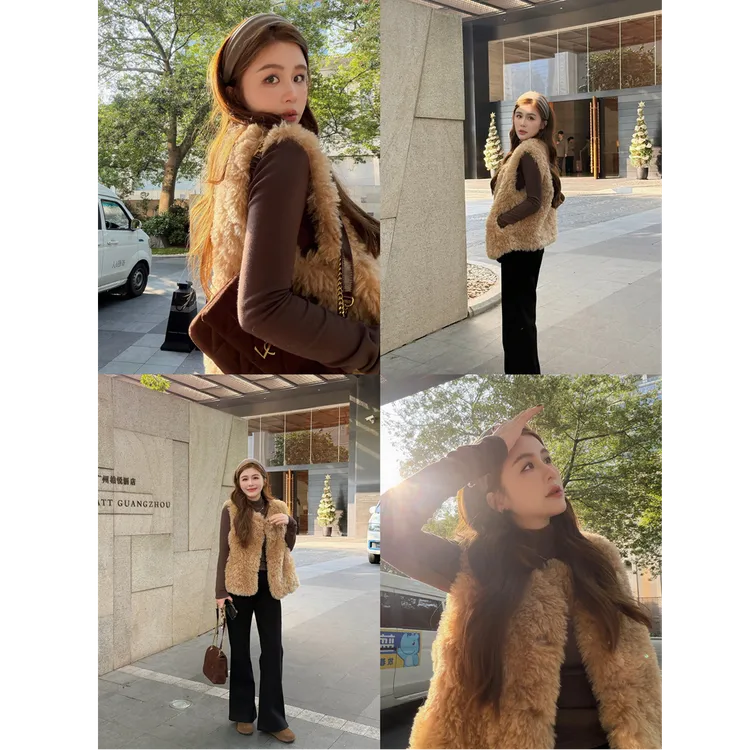 YPP!【古早千金】一件可以以假乱真的仿真毛环保毛毛马甲