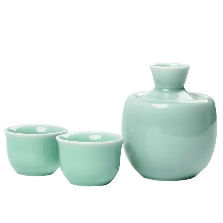 新款国潮中式白酒酒具温酒器黄酒酒壶陶瓷清酒烫黄酒温酒器烫酒壶