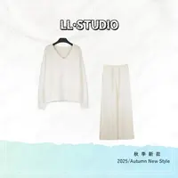 妙兮·LL秋季新款时尚气质百搭慵懒风上衣+长裤套装*20252627