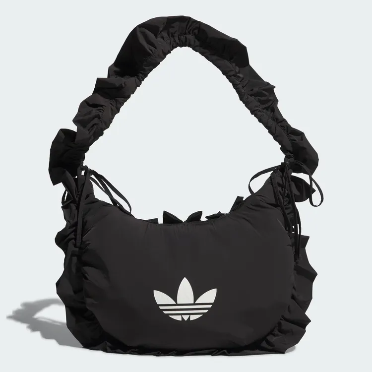 adidas/阿迪达斯三叶草新款大时尚双层荷叶边斜跨手提拎包IA8915