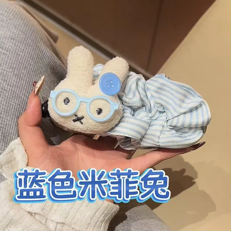 时尚可爱波点大号米菲兔巨显发量多香蕉夹后脑勺盘发百搭少女发饰