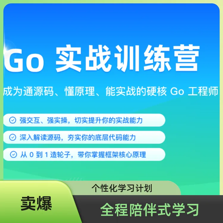 Golang高端企业级就业及提升训练营