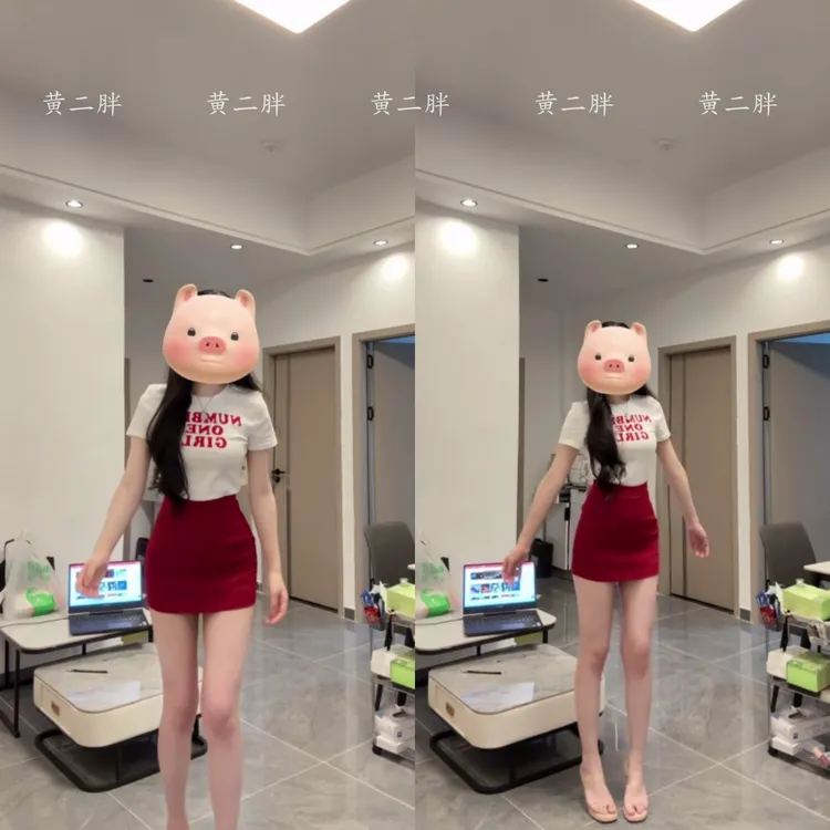 字母印花圆领短袖T恤+红色包臀短裙女韩系氛围感穿搭套装2025新款