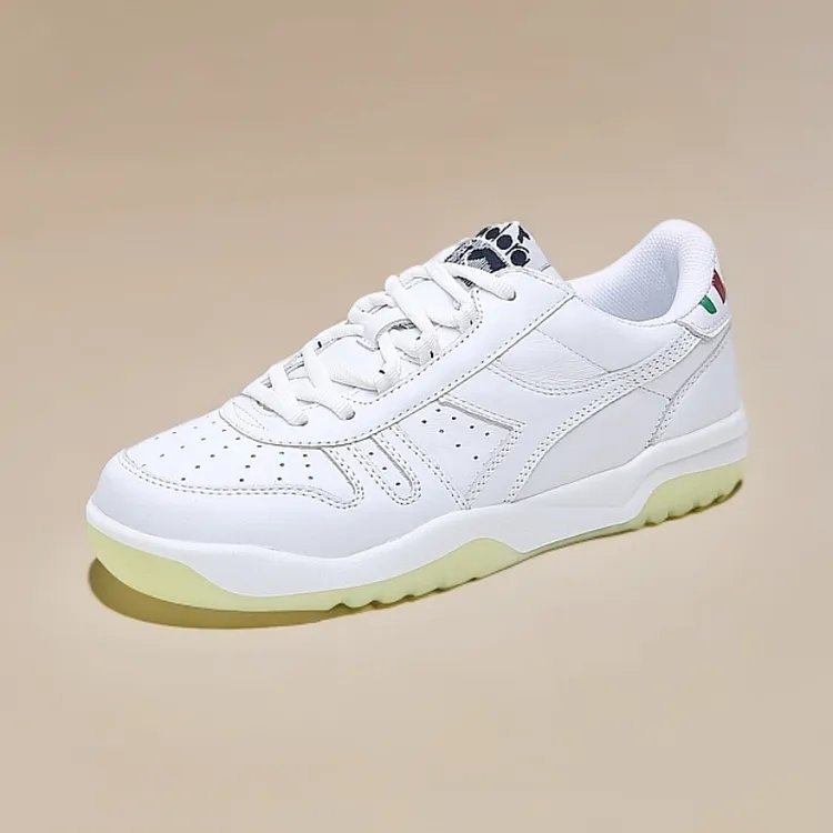 迪亚多纳男鞋小白鞋白色休闲鞋网球鞋防滑运动男生鞋子男款男士