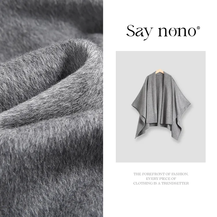 懒猫nono│Saynono 苏力羊驼羊毛双面尼大衣/XXLSSS1155
