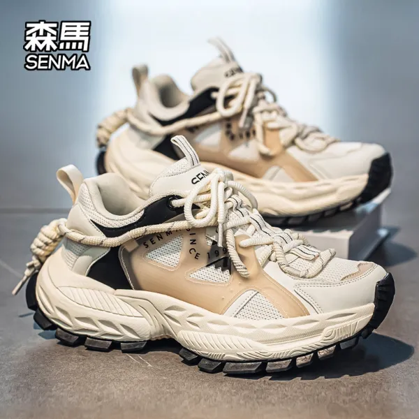 森马男鞋秋季新款爆款厚底运动老爹鞋原创百搭增高男士时尚休闲鞋