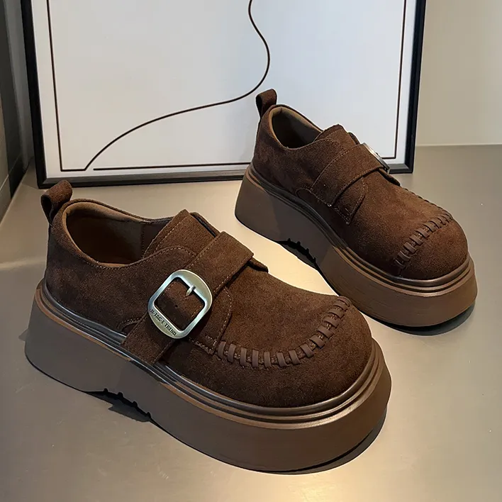 厚底增高豆豆勃肯鞋女2025新款秋季女鞋子网红爆款博肯乐福单鞋潮