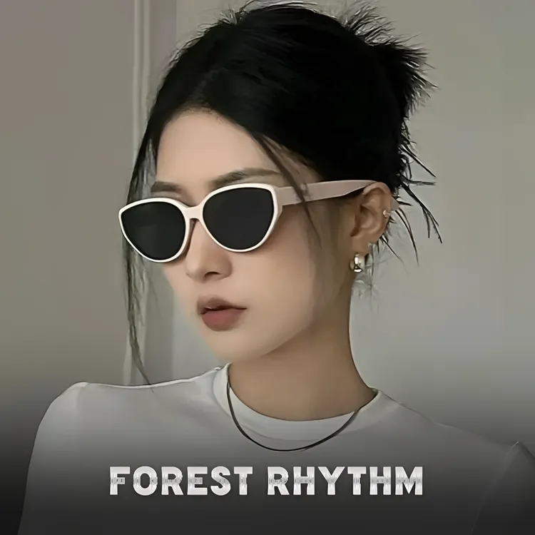 美式复古猫眼偏光墨镜女款2025高级感窄框眼镜方圆脸太阳镜男女生商品图