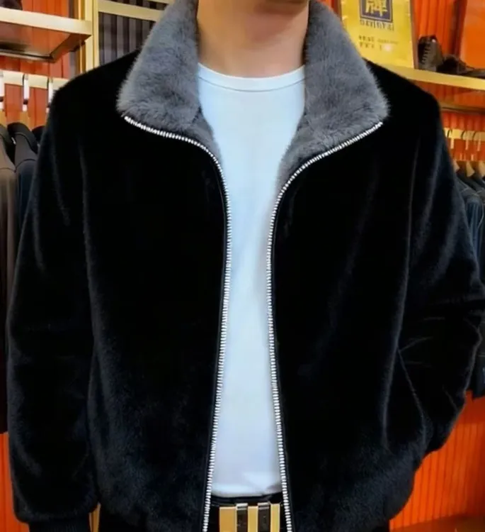 新款高品质男士立领休闲时尚保暖外套