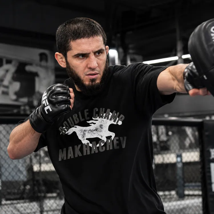 【马年限定】UFC马哈切夫同款300克重磅纯棉短袖立体发泡LOGO