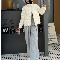 花花/3369-短款女韩版时尚轻薄款羽绒服保暖外套