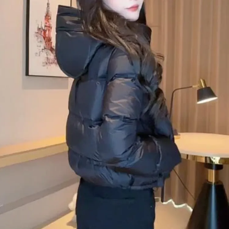 显白气质欧版棉服外套女冬季新款大码宽松慵懒时尚棉衣袄子2025