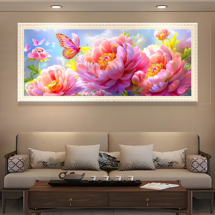 钻石画新款2025爆款花开富贵系列客厅牡丹花手工diy满钻装饰挂画