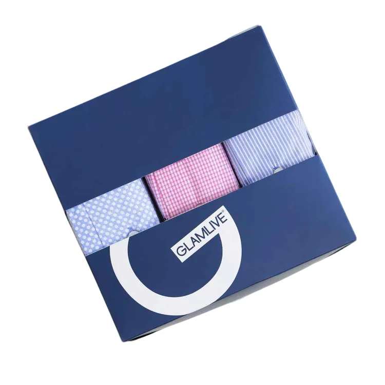 XL码三条装G•GLAMLIVE男纯棉居家宽松男士短裤睡裤男士阿罗裤