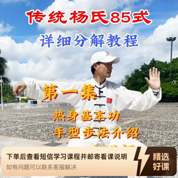 传统杨氏85式详细分解教程第一集-黄厚大（留意短信解锁课程）