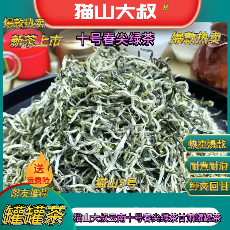 猫山大叔【艺术猫5号】2025新茶云南春尖绿茶兰州陕甘宁甘肃罐罐茶