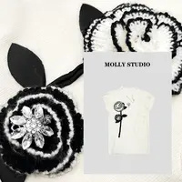 【月光独白】Molly 百搭时尚气质显瘦 上衣 M2025305
