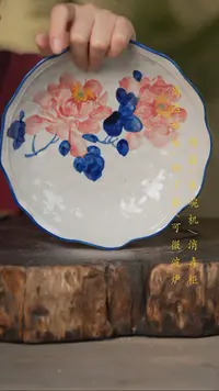 瓷片景德镇高温釉下彩可微波烤箱洗碗机