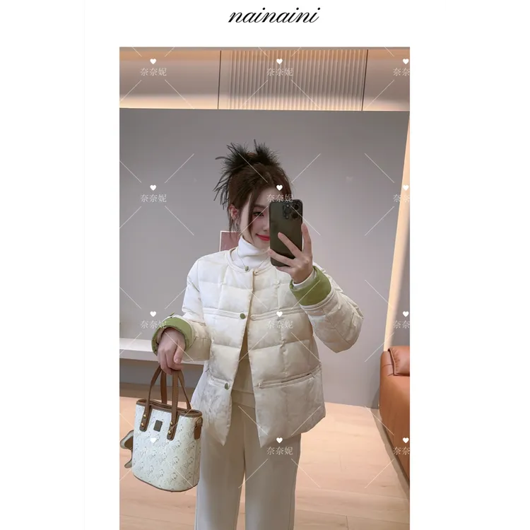 奈奈妮【瑞雪丹心】羽绒国风外套2025小个子冬季新款保暖百搭2528